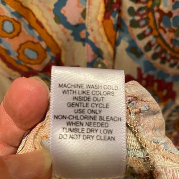 Paisley flowing 3/4 sleeves dress - Picture 3 of 8